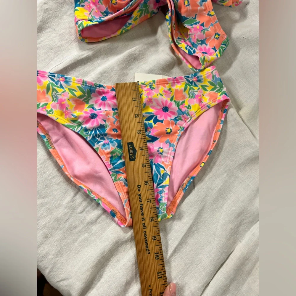Floral Kids Swim Set - Pink and Yellow